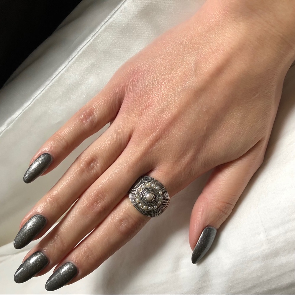 Sterling Silver & Freshwater Pearl Ring